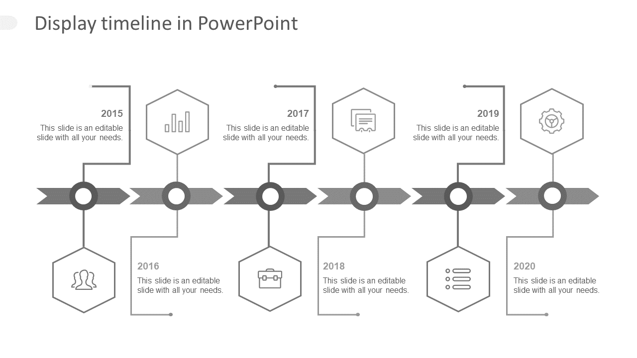 display timeline in powerpoint-grey